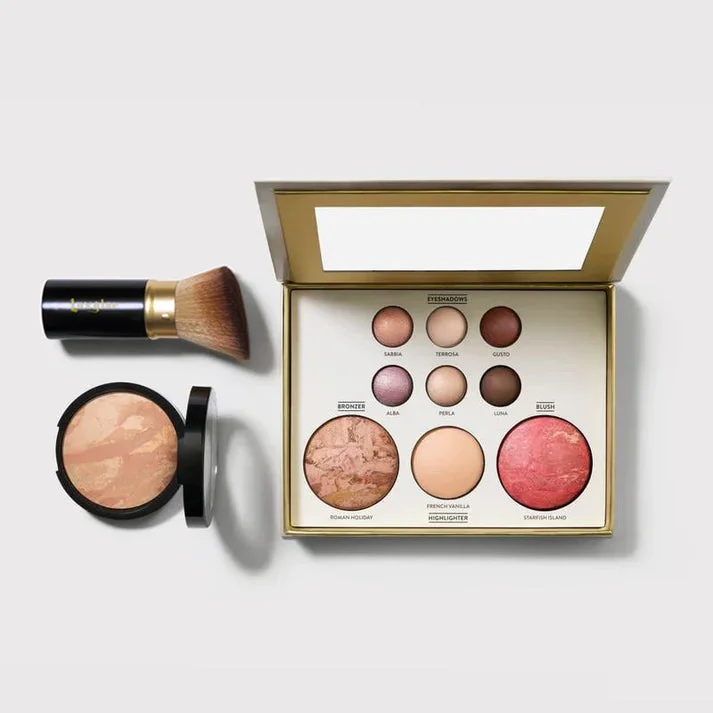 LaoziK Baked Starter Kit - Tuscan Dreams includes Baked Multicolor Eyeshadow Palette