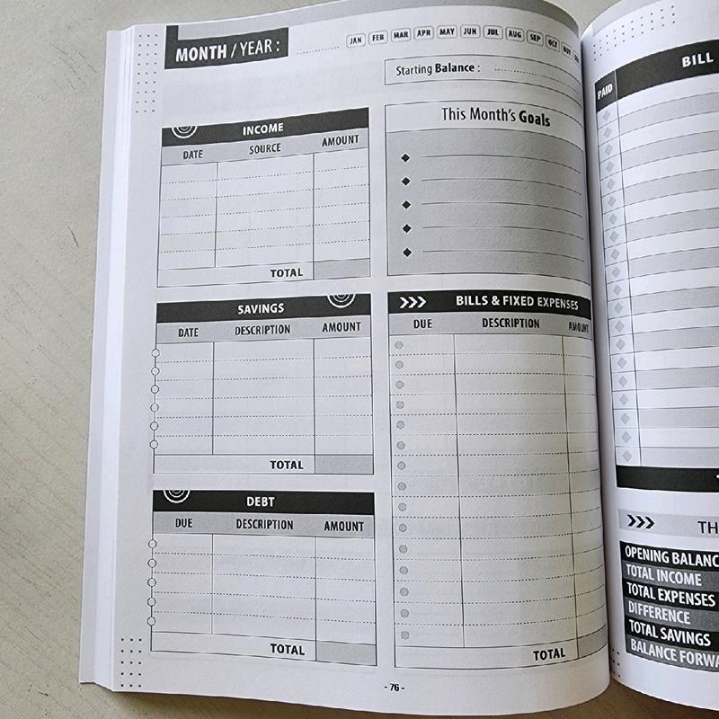 🔥Bill Payment Tracker: monthly bills organizer / bill tracker