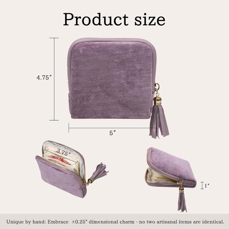 $5.2 for 2nd🚨-Travel Jewelry Organizer Bag – Compact 5-Compartment Storage, Tangle-Free & Stylish 💍✨