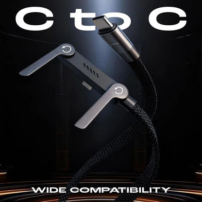 ⚡️240w super fast charging📱Invisible Holder Charger Cable with Stand