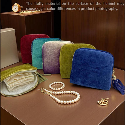 $5.2 for 2nd🚨-Travel Jewelry Organizer Bag – Compact 5-Compartment Storage, Tangle-Free & Stylish 💍✨