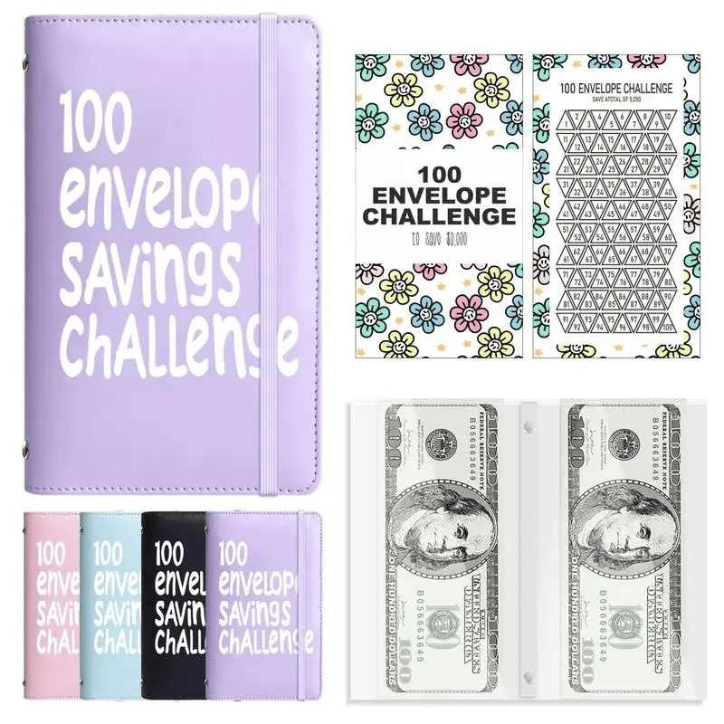 🔥LAST DAY 49% OFF🔥--✉️100 Envelope Savings Challenge Book