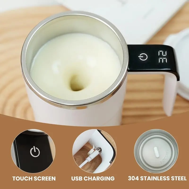 Electric coffee mug with a built-in LCD thermometer(Second Item 60% Off)