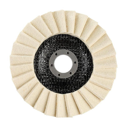 5PCS 5Inch Wool Polishing Wheels Set for Angle Grinders High Gloss Mirror Finish on Metal Glass Ceramic Stone Durable Efficient Design