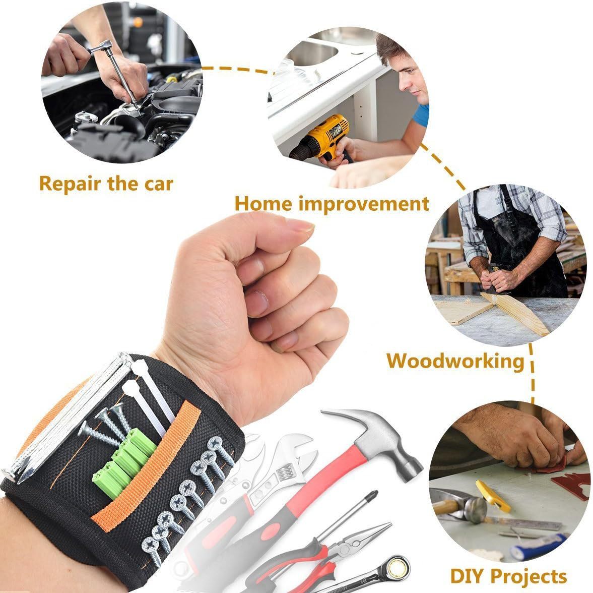 Revolutionize Your Workspace! ⚡ Magnetic Tool Wristband | High-Quality Belt with Powerful Grip for All Metal Parts 🔥