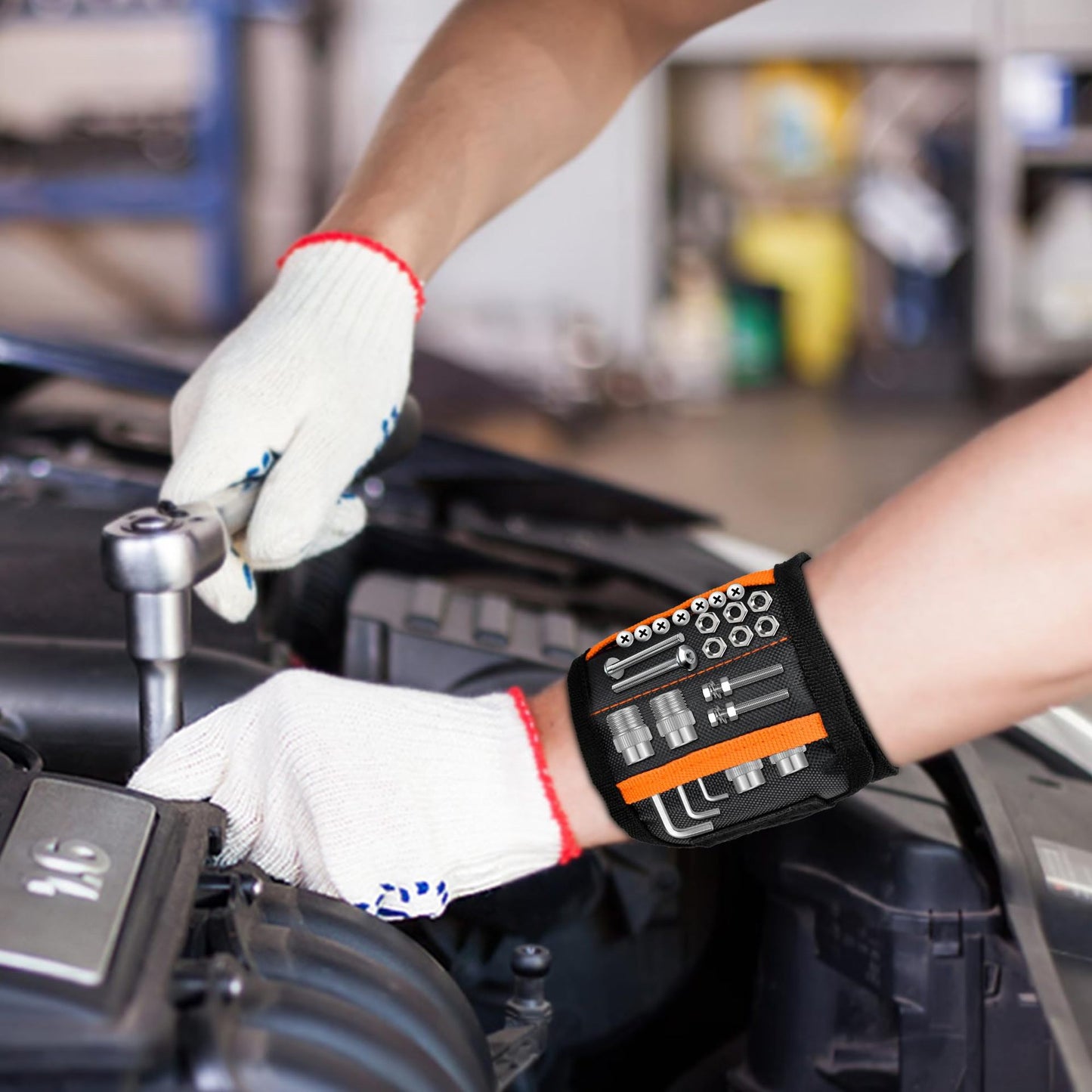 Revolutionize Your Workspace! ⚡ Magnetic Tool Wristband | High-Quality Belt with Powerful Grip for All Metal Parts 🔥