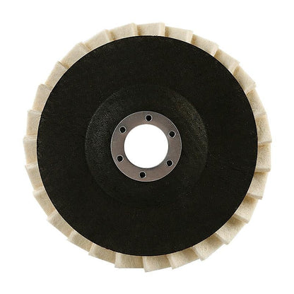 5PCS 5Inch Wool Polishing Wheels Set for Angle Grinders High Gloss Mirror Finish on Metal Glass Ceramic Stone Durable Efficient Design