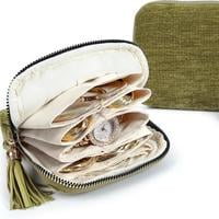 $5.2 for 2nd🚨-Travel Jewelry Organizer Bag – Compact 5-Compartment Storage, Tangle-Free & Stylish 💍✨