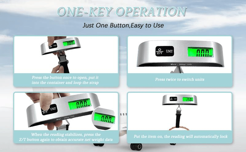 Portable Digital Luggage Scale Accurate Weighing